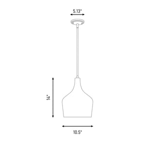 Mpend One Light Pendant in Oil Rubbed Bronze