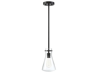 Mpend One Light Pendant in Matte Black