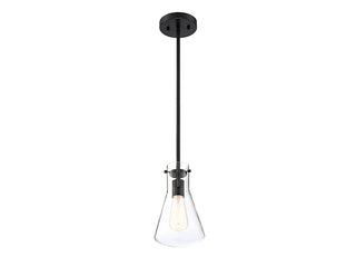Mpend One Light Pendant in Matte Black