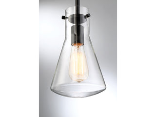 Mpend One Light Pendant in Matte Black