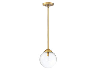 Mmin2 One Light Mini Pendant in Natural Brass