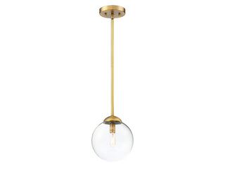 Mmin2 One Light Mini Pendant in Natural Brass