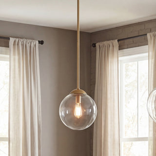 Mmin2 One Light Mini Pendant in Natural Brass