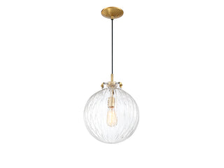 Mmin2 One Light Mini Pendant in Natural Brass