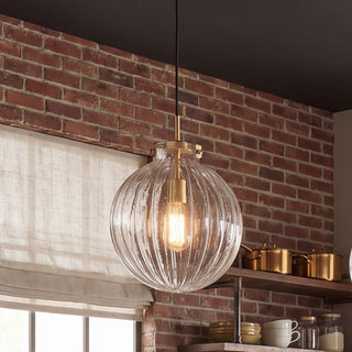 Mmin2 One Light Mini Pendant in Natural Brass