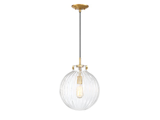Meridian - M70068NB - One Light Mini Pendant - Mmin2 - Natural Brass