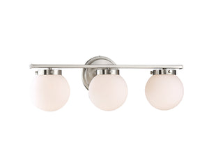 Mbath Three Light Bathroom Vanity in Brushed Nickel