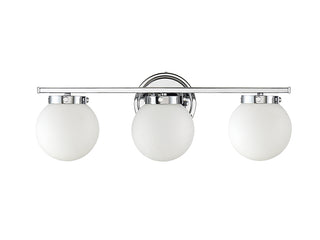 Mbath Three Light Bathroom Vanity in Chrome