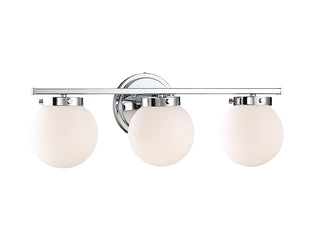 Mbath Three Light Bathroom Vanity in Chrome