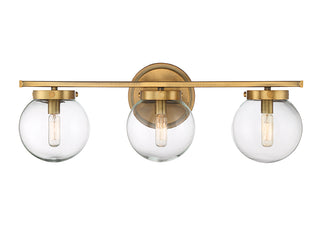Meridian - M80024NB - Three Light Bathroom Vanity - Mbath - Natural Brass