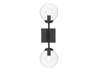 Meridian - M90001-BK - Two Light Wall Sconce - Mscon - Black