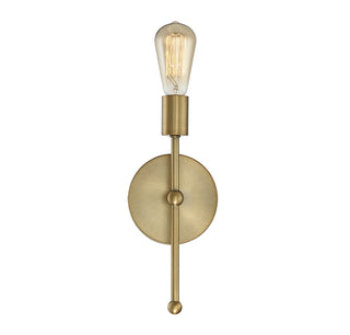 Meridian - M90005-322 - One Light Wall Sconce - Mscon - Natural Brass