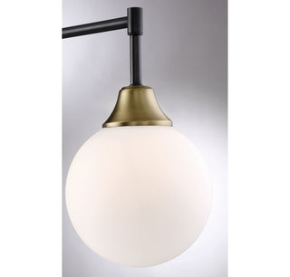 Mscon One Light Wall Sconce in Oiled Rubbed Bronze with Natural Brass