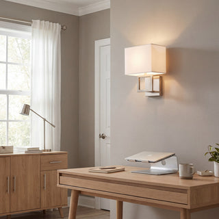 Mscon One Light Wall Sconce in Brushed Nickel