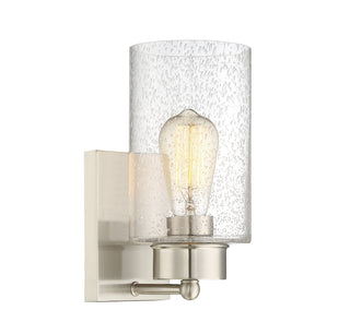 Mscon One Light Wall Sconce in Brushed Nickel