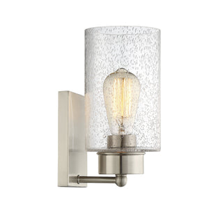 Mscon One Light Wall Sconce in Brushed Nickel