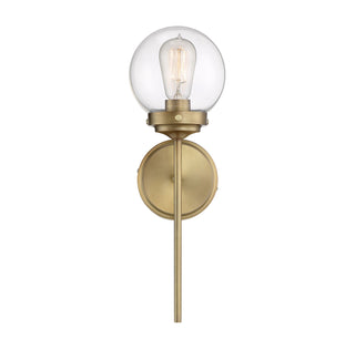 Meridian - M90025NB - One Light Wall Sconce - Mscon - Natural Brass