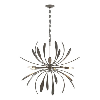 Hubbardton Forge - 104350-SKT-07 - Dahlia Chandelier - Dahlia - Dark Smoke