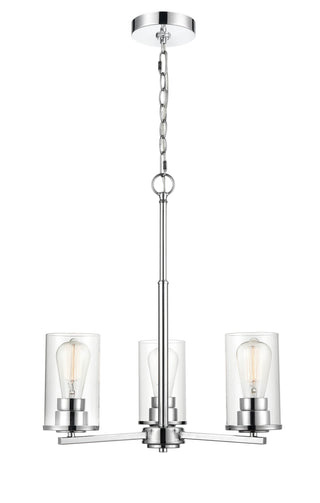 Verlana 3-Light Chandelier Ceiling Light Chrome