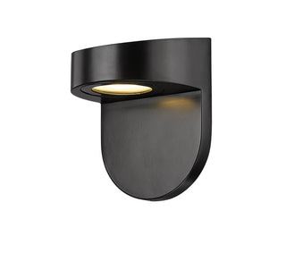 1-Light Outdoor Wall Sconce Powder Coated Black