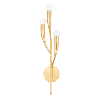 Labra Wall Sconce with Vintage Gold Leaf Finish
