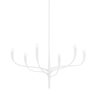 Labra Chandelier with White Plaster Finish