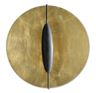 Pinders One Light Wall Sconce in Contemporary Gold Leaf/Contemporary Gold/French Black