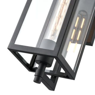 Messi 1-Light Outdoor Wall Sconce Textured Black