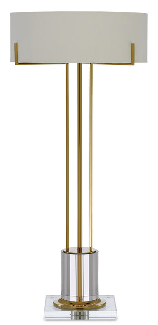 Winsland LED Table Lamp in Polished Brass/Clear