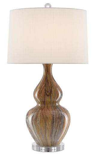 Currey and Company - 6000-0462 - One Light Table Lamp - Kolor - Earth Brown/Clear