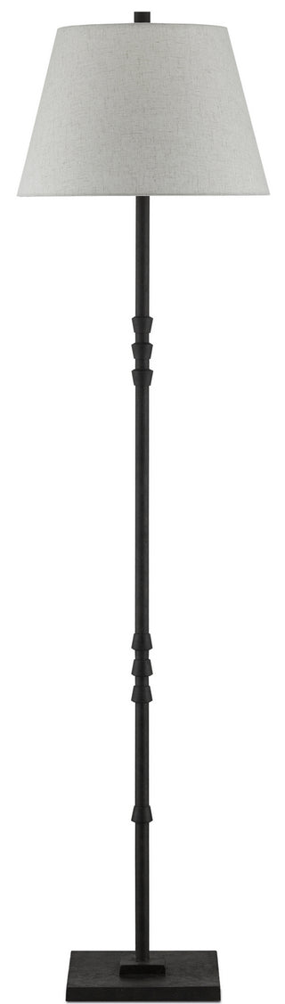 Lohn One Light Floor Lamp in Molé Black