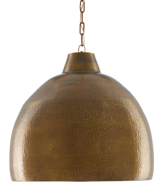 Earthshine One Light Pendant in Vintage Brass