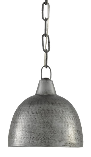 Earthshine One Light Pendant in Blackened Steel
