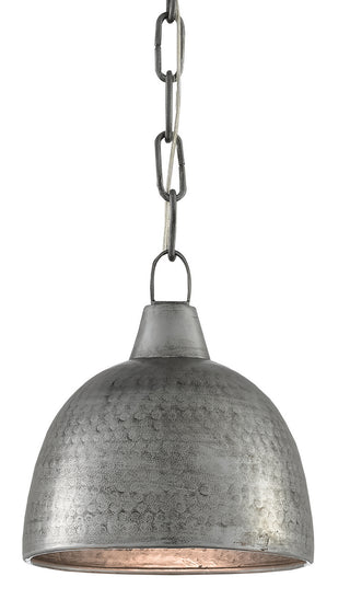 Earthshine One Light Pendant in Blackened Steel