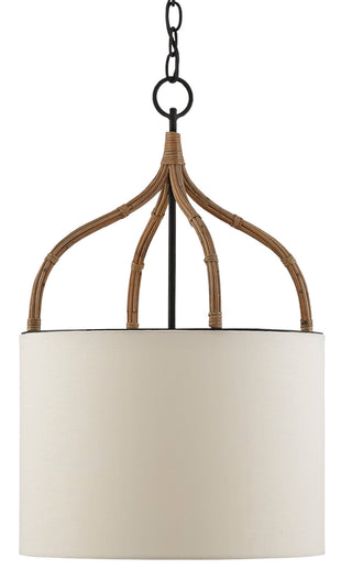 Dunning One Light Pendant in Blacksmith/Natural