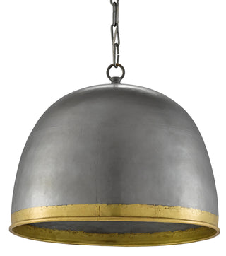 Matute One Light Pendant in Pewter/Polished Brass
