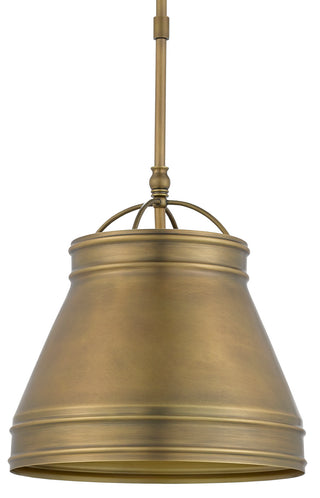 Lumley One Light Pendant in Antique Brass