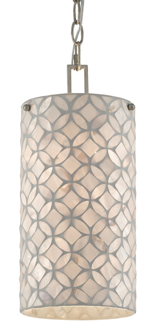 Currey and Company - 9000-0490 - One Light Pendant - Ellison - Natural/Antique Silver Leaf