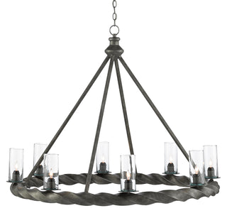 Orson Eight Light Chandelier in Light Molé