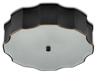 Wexford LED Flush Mount in Oil Rubbed Bronze/White