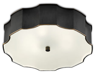 Currey and Company - 9999-0046 - LED Flush Mount - Wexford - Oil Rubbed Bronze/White