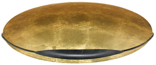 Pinders Two Light Flush Mount in Contemporary Gold Leaf/French Black