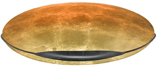 Pinders Two Light Flush Mount in Contemporary Gold Leaf/French Black