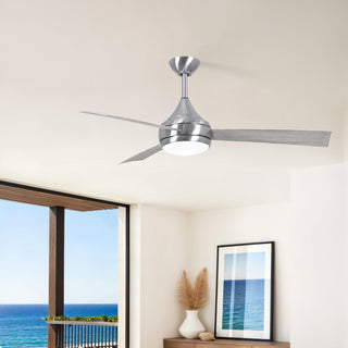 Donaire 52" Ceiling Fan in Brushed Stainless