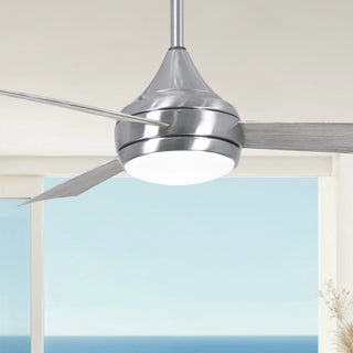 Donaire 52" Ceiling Fan in Brushed Stainless