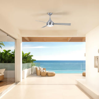 Donaire 52" Ceiling Fan in Brushed Stainless