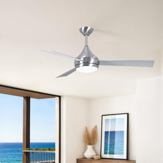Donaire 52" Ceiling Fan in Brushed Stainless