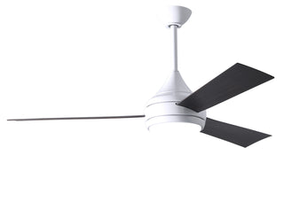 Matthews Fan Company - DA-WH-BB - 52" Ceiling Fan - Donaire - Gloss White