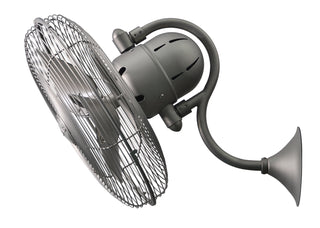 Matthews Fan Company - LL-BN - 16" Wall Fan - Laura - Brushed Nickel