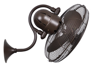 Laura 16" Wall Fan in Textured Bronze